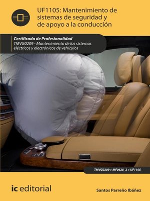 cover image of Mantenimiento de sistemas de seguridad y de apoyo a la conducción. TMVG0209